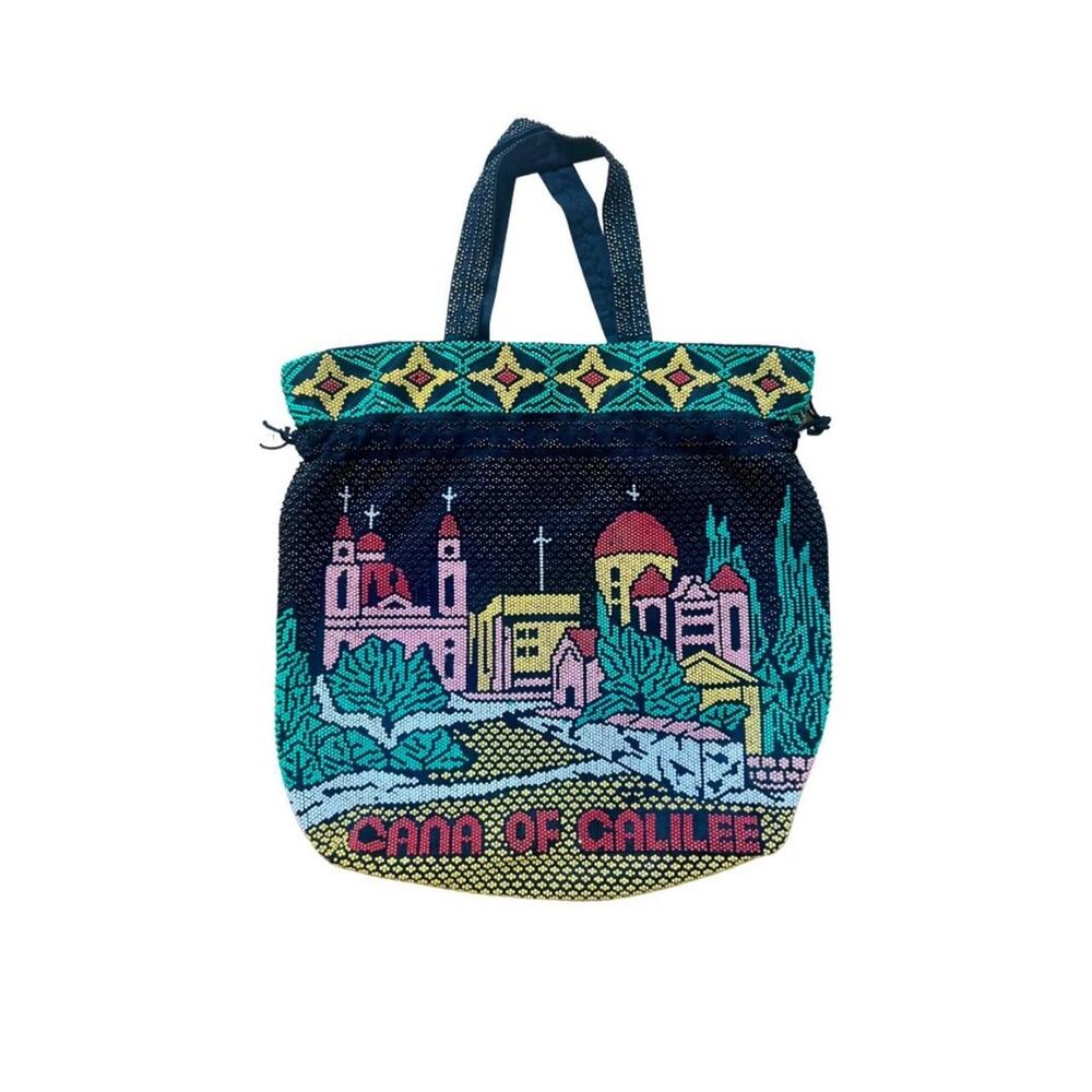 Vintage beaded bucket bag galilee
